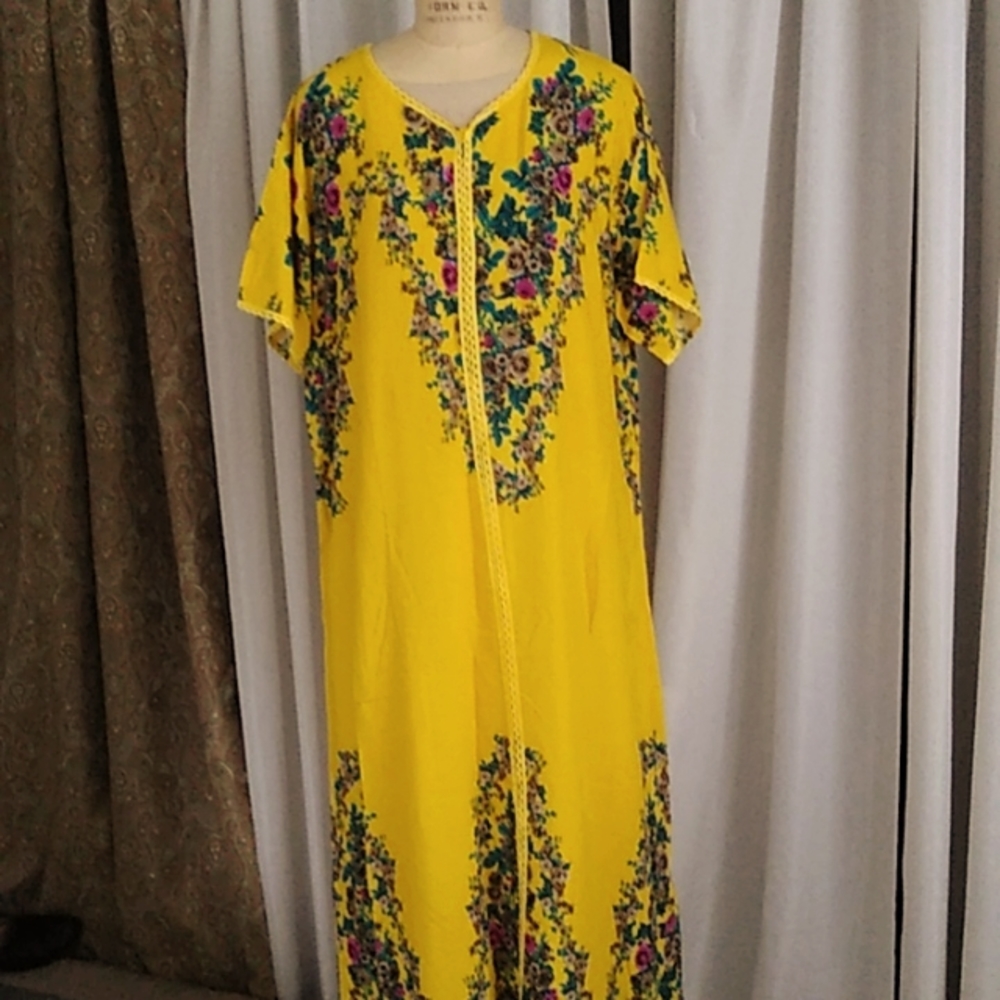 100% viscose yellow  dress like